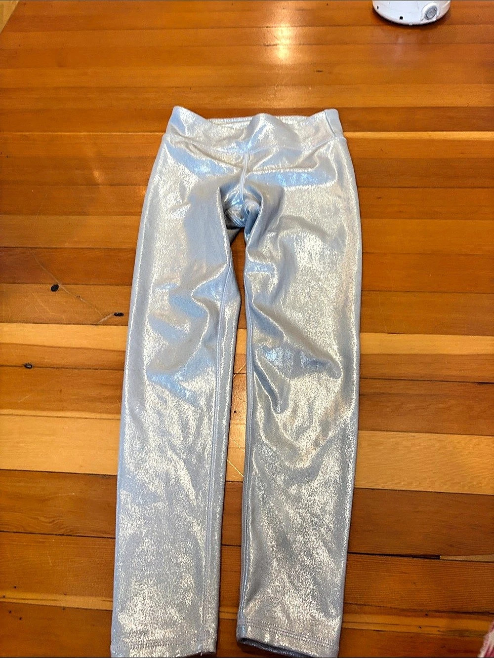 Gap kids Silver Metallic Leggings Size Medium Like New